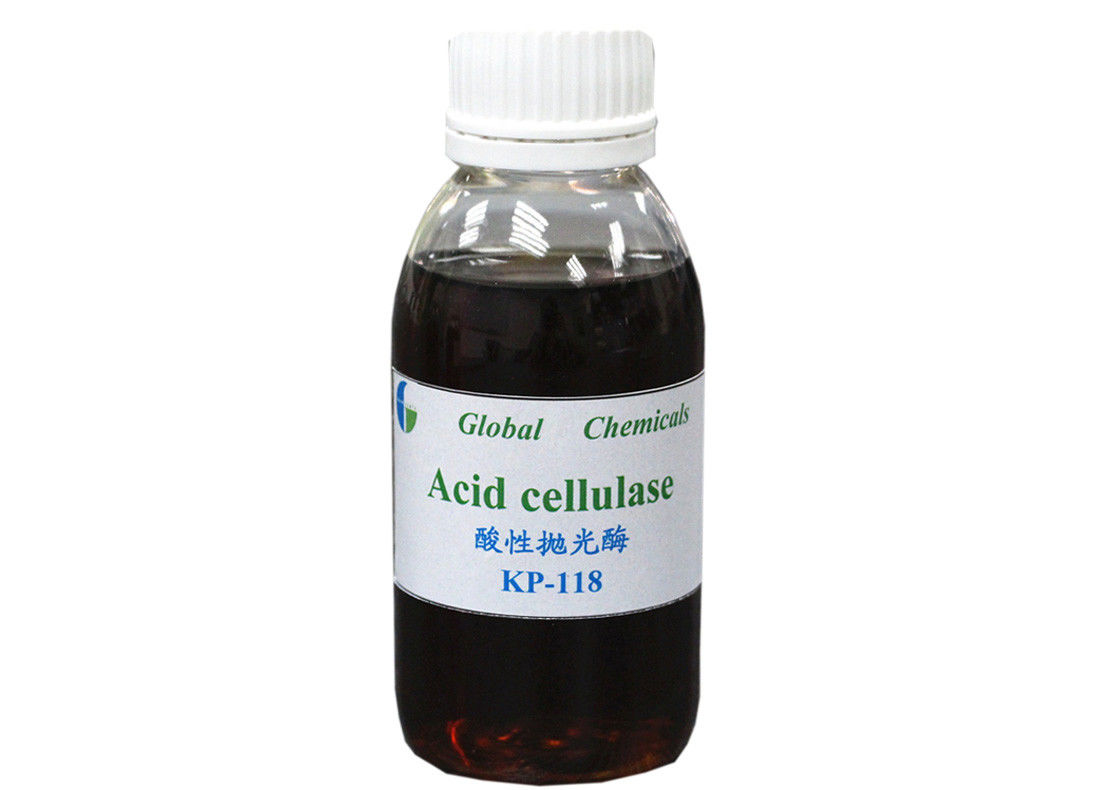 Enzima acido KP - della cellulasi di Biopolishing alta efficienza 118 per il lavaggio del tessuto del denim
