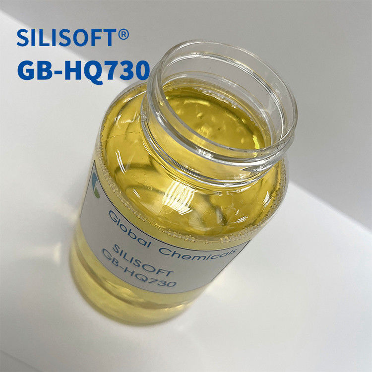 SILISOFT GB-HQ730 Silicone setoso utilizzato per la finitura liscia e morbida di fibre naturali, fibre sintetiche e loro miscele