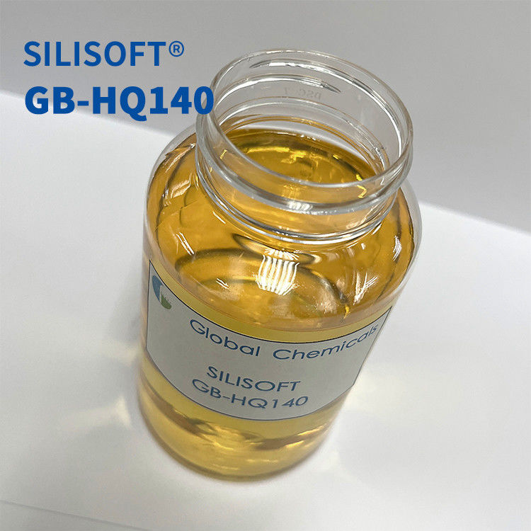 Ammorbiditore di silicone idrofilico a basso ingiallimento per tessuti di cotone SILISOFT GB-HQ140 con buona morbidezza e maniglia interna morbida