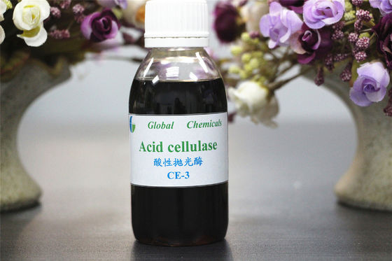 Enzimi tessili marroni Acid cellulase CE -3 eccellente effetto abrasivo
