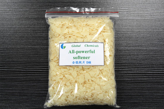 Casa di tintura Ammorbiditori cationici deboli Fiocchi, ammorbiditori tessili Tipo acqua calda