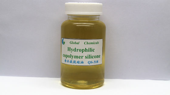 Olio di copolimero in silicone organico a blocco trasparente di colore giallo chiaro QS-318