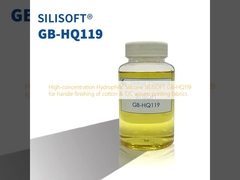Silicone idrofilo ad alta concentrazione SILISOFT GB-HQ119 per la finitura delle manicotte di tessuti tessili da stampa di cotone e T/C