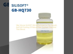 SILISOFT GB-HQ730 Silicone setoso utilizzato per la finitura liscia e morbida di fibre naturali, fibre sintetiche e loro miscele