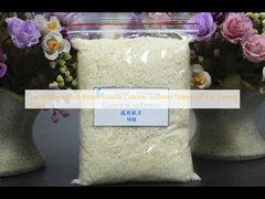 Flakes di addolcitori cationici solubili in acqua calda a basso ingiallimento WR per casa di tintura
