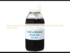 Enzimi di lavaggio del tessuto liquido marrone KP - 120 Effetto di lavaggio a pietra con contrasto nitido