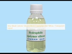 Copolomero di blocchi di silicone cationici molto deboli, giallo pallido / liquido trasparente