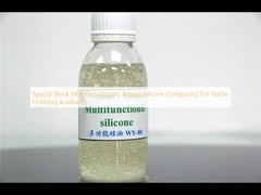 Compound di amino-silicone organico modificato in blocco speciale per accessori di finitura tessile