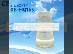 Silicone idrofilico delicato e morbido SILISOFT GB-HQ163 Ingiallimento molto basso, nessun effetto sulla bianchezza e sulla tonalità dei tessuti